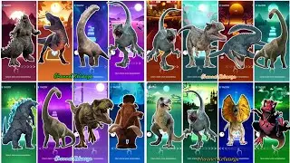 Jurassic world godzilla vs tyrannosaurus rex vs velociraptor vs stegosaurus #886