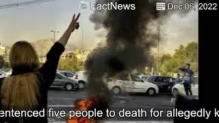 【Latest News】Iran officials sentence 5 to death for killing Basij officer