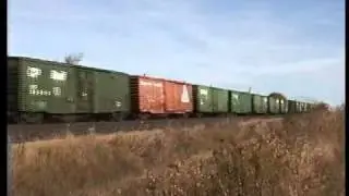 VIA F40PH-2 and CP MLW M-636 on CP Freight Train