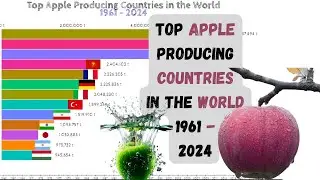 Top Apple Producing Countries (1961 - 2024) | Top 10 Apple Producing Countries in the world