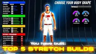 TOP 5 STRETCH BUILDS in NBA2K22 CURRENT GEN! BEST PF SPOT UP BUILDS!!