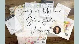 Unboxing the new Stampin' Up! 2022 Jan-June Mini Catalog and Sale a Bration brochure!