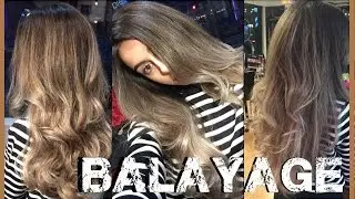 Watch me get ASH BLONDE BALAYAGE OMBRE // Emilie Maggie