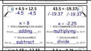 9.7: One-Step Equations with Decimals