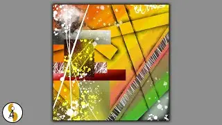 Simple And Easy Abstract Painting Using Masking Tape / Time Lapse / Procreate Art / iPad / Demo #153