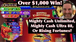 Mighty Cash Unlimited, Ultra 88, or Rising Fortunes? Which Slot Bonus is Almost a Jackpot?