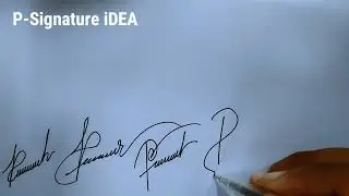 P Signature style iDEA|signature style of my name |p signature style