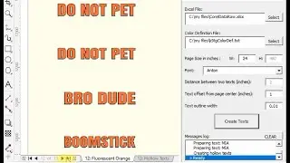 CorelDraw Macro (VBA) - tactical gear texts preparation from Excel Data