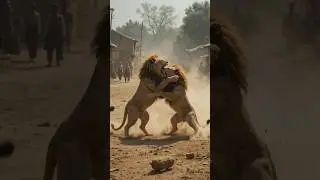 lion attack #youtubeshorts #viral #shortsfeed