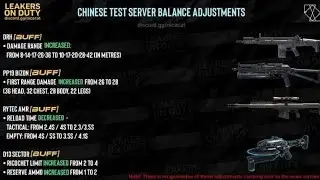 Season 1(2022) Weopon Balance Changes | D13 Sector BUFF | PP19Bizon BUFF | CODM