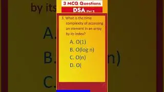 Part 1 - MCQ on Data Structures & Algorithm  | DSA Interview Q&A