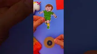 🏠NO KICKS IN THE HOUSE! Build TABLE FOOTBALL! ⚽ #shorts #kids