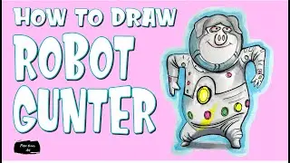How to Draw Robot Gunter - Sing 2 in Easy Step by Step Video
