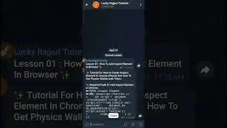 Lesson 01 : How To Add Inspect Element In Your Chrome Browser ??