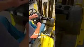Cab POV forklift training. #east2westsafetyplus #forklift #forkliftoperator #good #fun #training