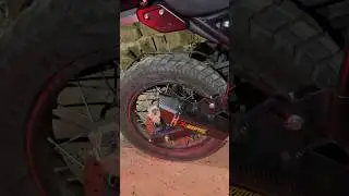 Himalayan scram 411 with #akrapovic exhaust #automobile #himalayan #himalayanscram411