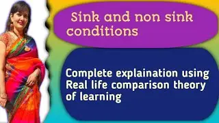 Sink Condition। Sink Condition In Dissolution।