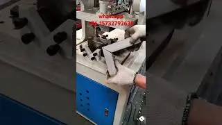 Single-station hydraulic semi-automatic square tube corner cutting machine, made in China.