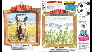 Ready Brek Animodel Cereal Cut Out Frames (1970s)