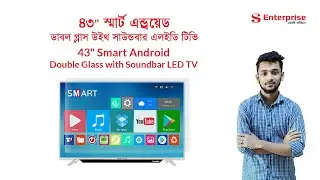 43-inch VOICE CONTROL, Double Glass plus Metal Sound Bar LED TV. SONY PLUS, S1 Enterprise