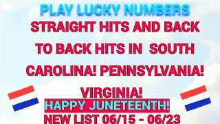 STRAIGHT AND BACK TO BACK HITS IN SOUTH CAROLINA! PENNSYVANIA! VIRGINIA!HAPPY JUNETEENTH! 🇺🇸