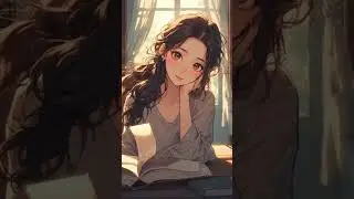 Soft Morning Light ☀️ | Peaceful Anime Girl Reading | Calm Lofi Vibes for Study, Focus   #lofibeats