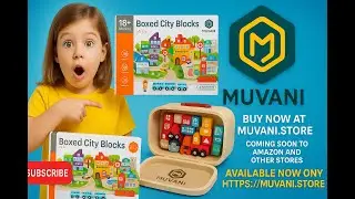 Muvani Boxed City Blocks | Wooden Toys Unboxing & City Building for Kids