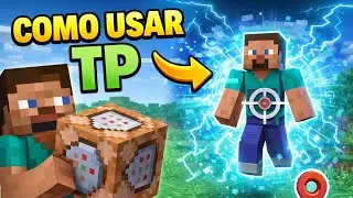 COMO USAR TP USANDO COMMAND BLOCK NO MINECRAFT BEDROCK!!!