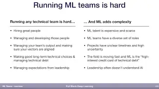 Overview (1) - ML Teams - Full Stack Deep Learning