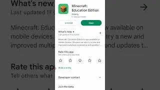finnally Minecraft education edition on playstore