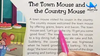 The Town Mouse and the Country Mouse | english padhna kaise sikhe | english reading practice