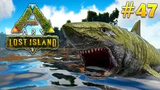 DOMEI UM SUPER CASAL DE MEGALODONTE!! ARK LOST ISLAND #47