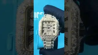 Two Tone Moissanite Cartier Watch 💎 #moissanite