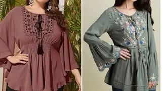 Top51 outstanding and gorgeous stylish embroidered women tunic top shirts and blouse design and Idea