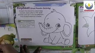 SERAPHIC ERA PUBLICATIONS ART GENERATOR BOOK 1 PAGE 34 ELEPHANT LEAD POWDER ACTIVITY