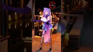 Keqing Clap Dance So Cute 😍 Genshin Impact Cosplay #shorts