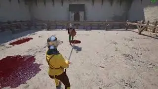 Half Sword | Sword vs. Axe n Shield. clean kill, but.......