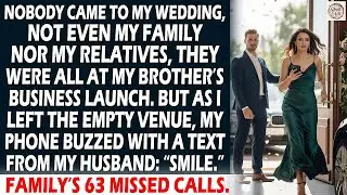 My Family Missed My Wedding, Until My Husband’s Text Changed Everything