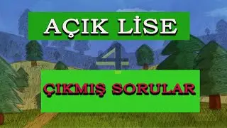 Açık Lise İngilizce 4 çıkmış sorular!