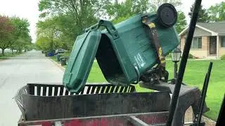 Garbage Truck Ride Along! Tri State Disposal Mack LR Curotto Can