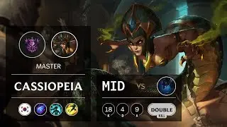 Cassiopeia Mid vs Nocturne - KR Master Patch 9.22