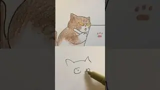 When cat drawing cat | Neko Animatic #cats #catvideos #neko
