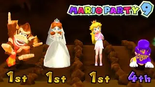 Mario Party 9 Boss Rush Challenge - Donkey Kong vs Daisy vs Peach vs Mario (Master Difficulty)
