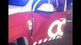 Impactó un móvil del COT y desencadenó una fuerte persecución