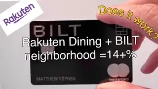 Points and Cash stacking with Rakuten and the BILT Mastercard | Does it work?