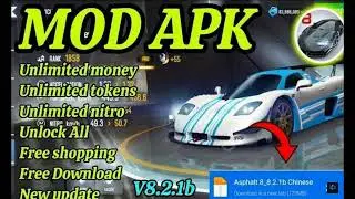 Asphalt 8 mod Apk Unlimited Money/Tokens Unlock All Cars Max Pro v8.2.1b (Android) 2025