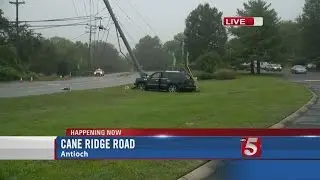 Crash Into Power Pole May Be Connected To Shooting