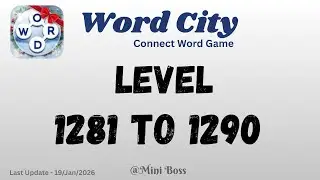 Word City Level Answers [1281 to 1290 Levels] | Connect Word Game 🧩✨ | Mini Boss
