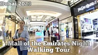 Tour  The  Dubai  Mall Of The Emirates At Night!