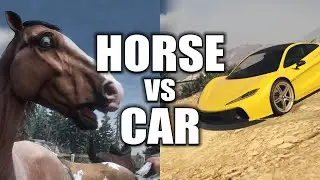 Why Cars Suck and Horses are God Tier - Red Dead Redemption 2 Vs GTA V